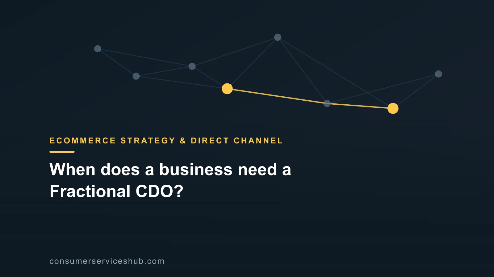 Cover: When does a business need a Fractional CDO?