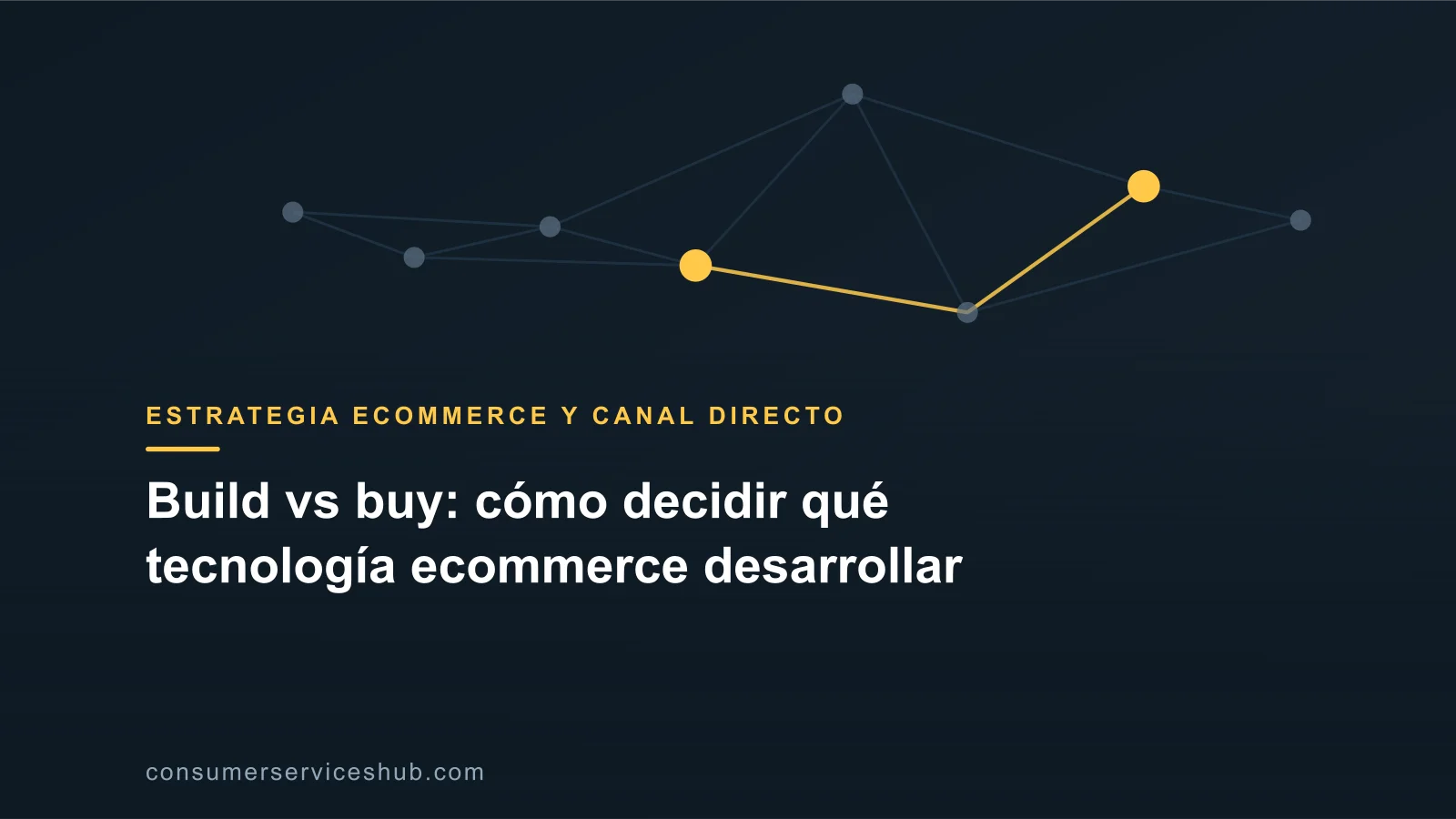 Portada: Build vs buy: cómo decidir qué tecnología ecommerce desarrollar