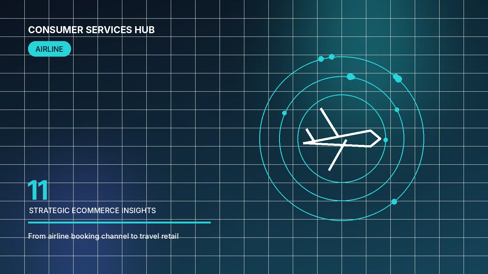 Abstract editorial illustration for the article “A complete guide to airline ecommerce strategy”.