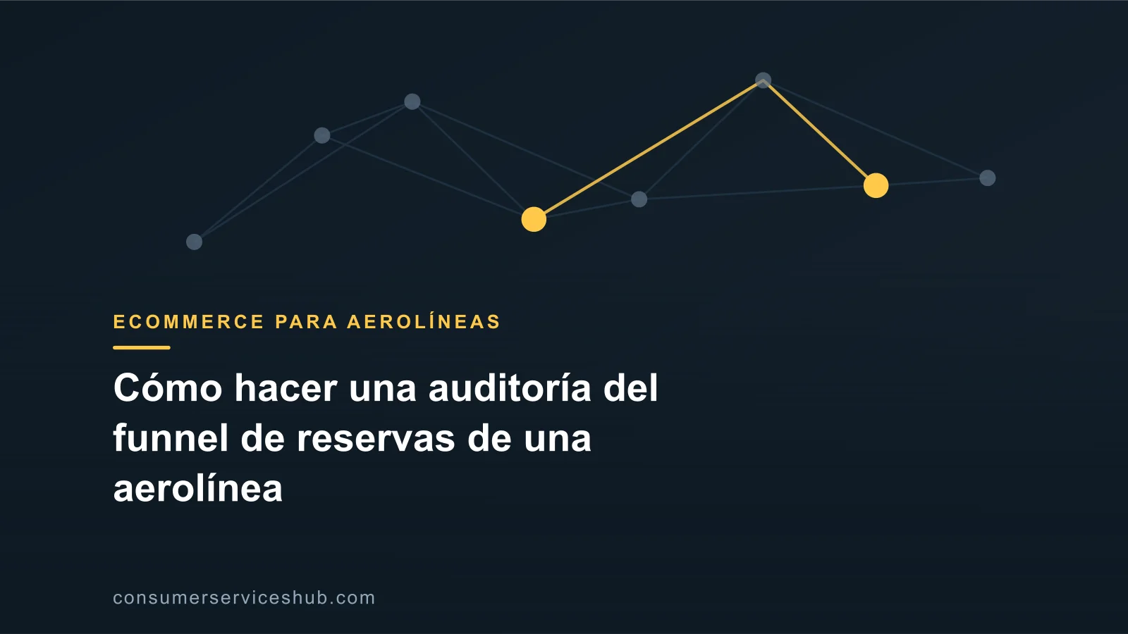 Portada: Cómo hacer una auditoría del funnel de reservas de una aerolínea