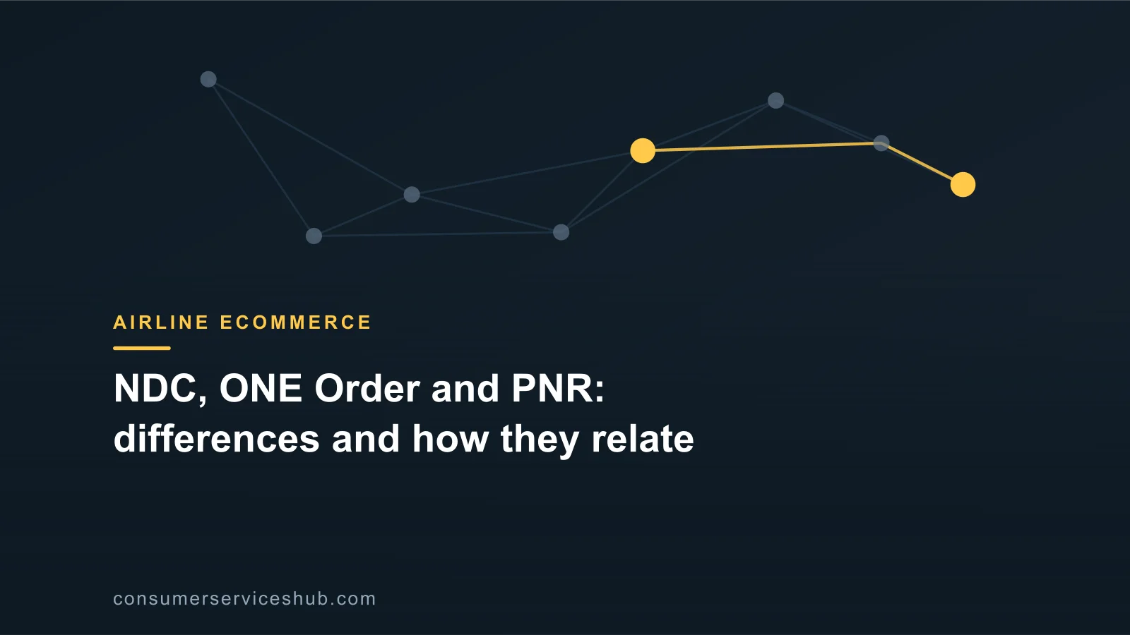 Cover: NDC, ONE Order and PNR: differences and how they relate