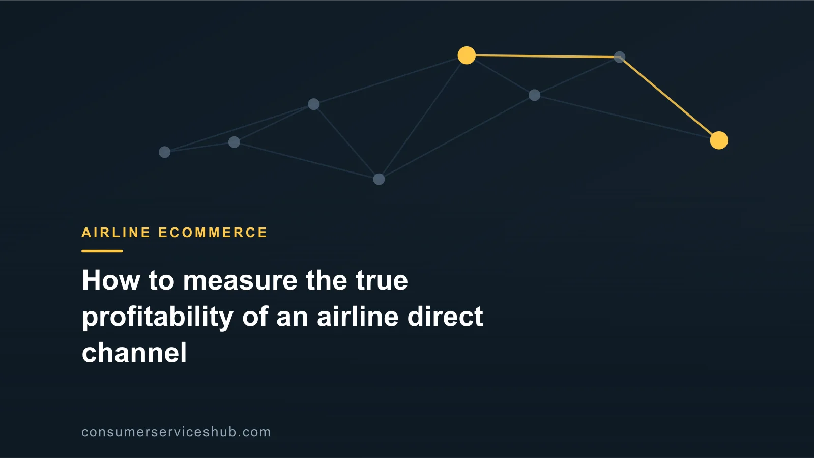 Cover: How to measure the true profitability of an airline direct channel