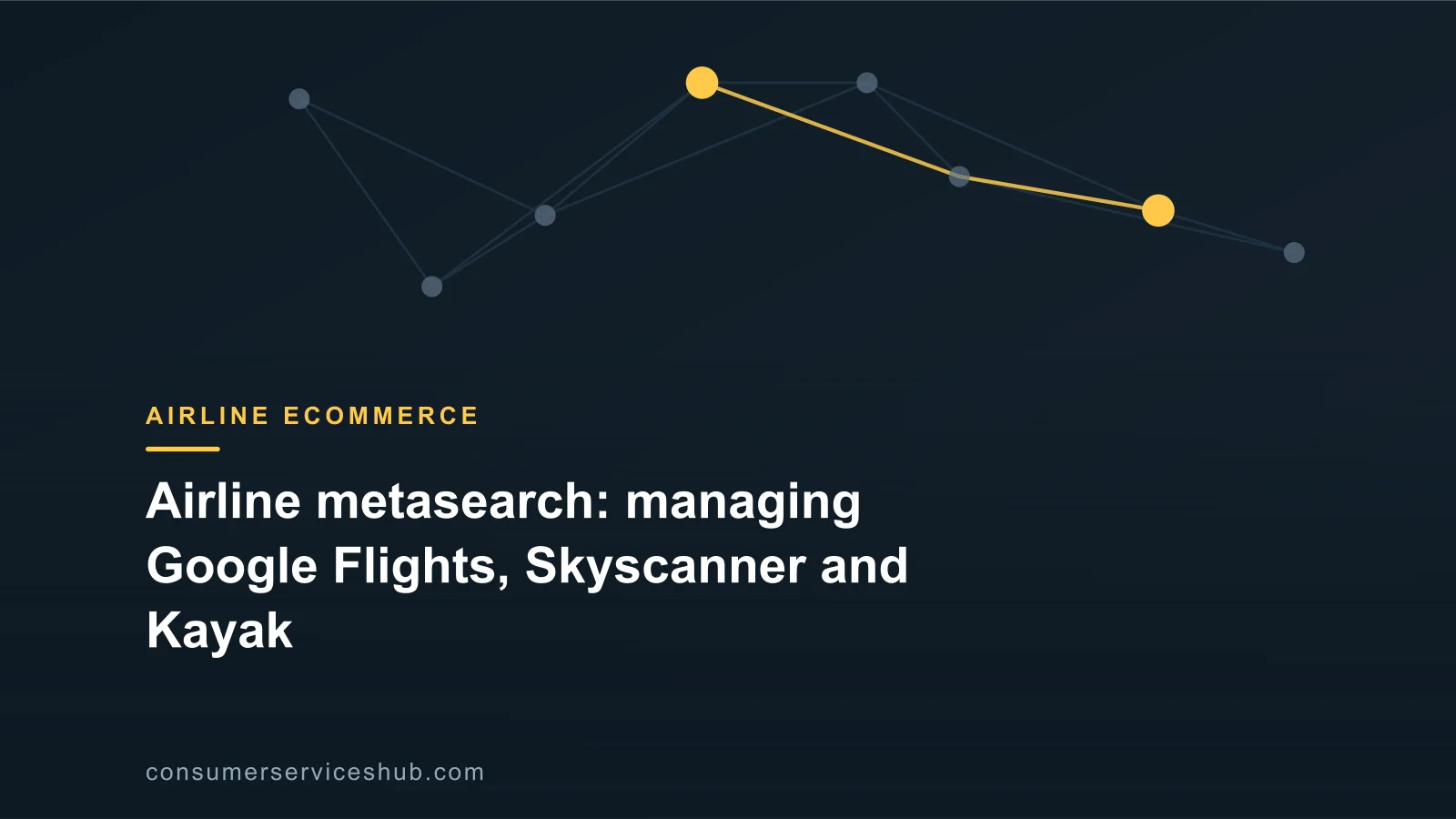 Cover: Airline metasearch: managing Google Flights, Skyscanner and Kayak