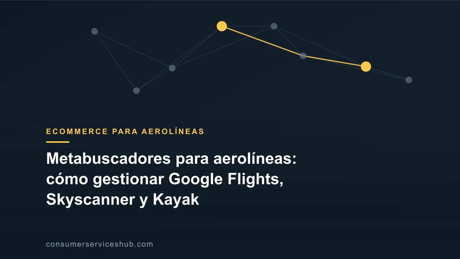 Portada: Metabuscadores para aerolíneas: cómo gestionar Google Flights, Skyscanner y Kayak