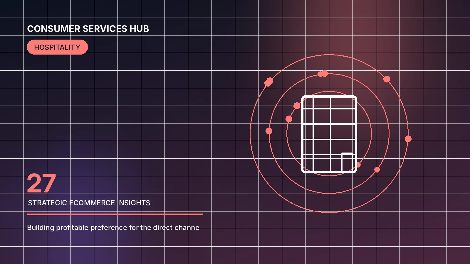 Abstract editorial illustration for the article “How to increase hotel direct bookings”.