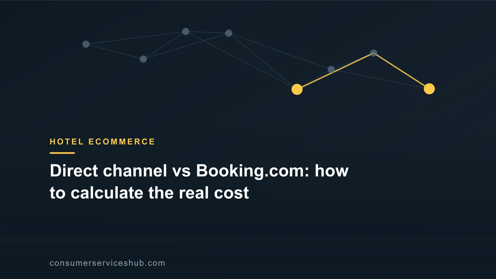 Cover: Direct channel vs Booking.com: how to calculate the real cost