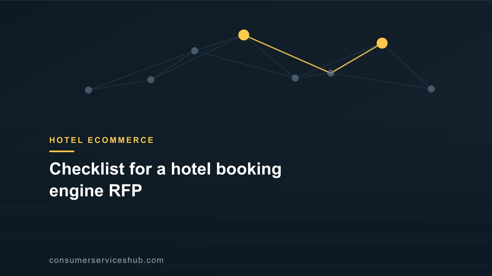 Cover: Checklist for a hotel booking engine RFP