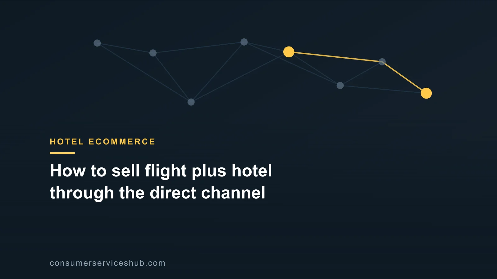 Cover: How to sell flight plus hotel through the direct channel