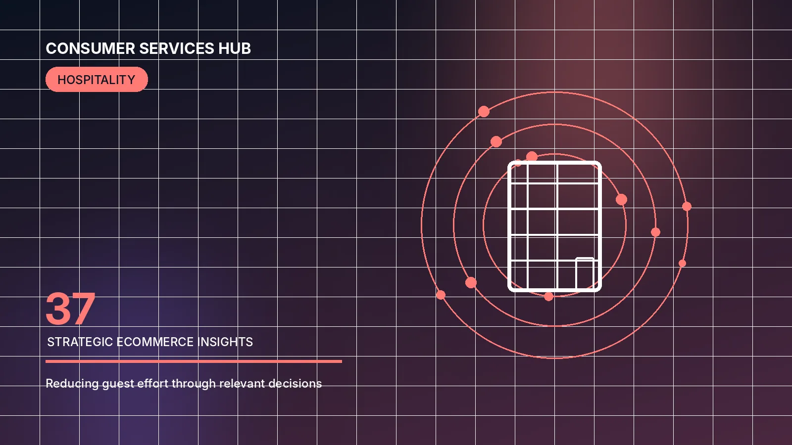Abstract editorial illustration for the article “How to personalise a hotel group website”.