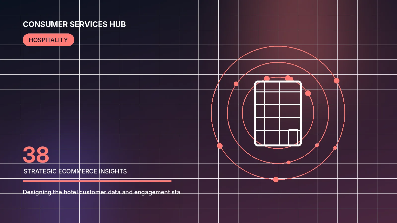 Abstract editorial illustration for the article “CDP, CRM and customer engagement for hotels”.