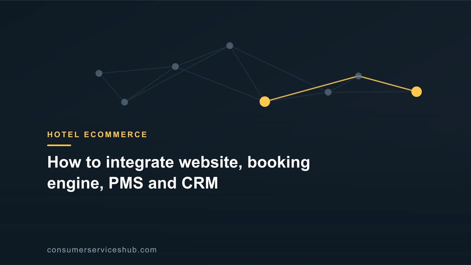 Cover: How to integrate website, booking engine, PMS and CRM