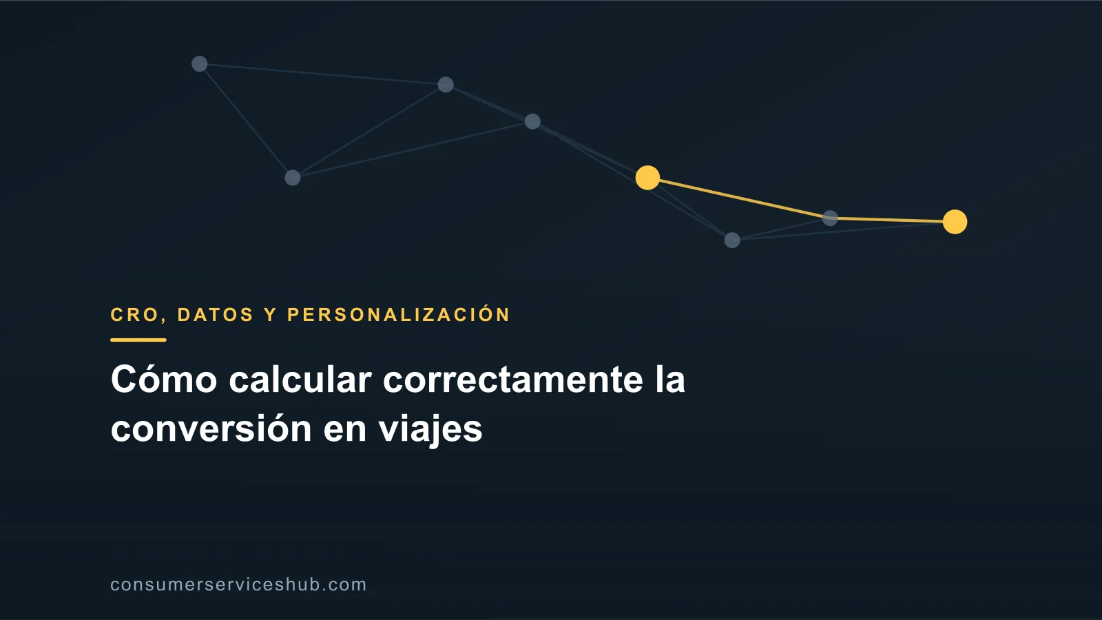 Portada: Cómo calcular correctamente la conversión en viajes