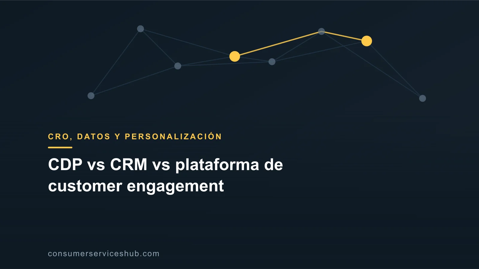 Portada: CDP vs CRM vs plataforma de customer engagement