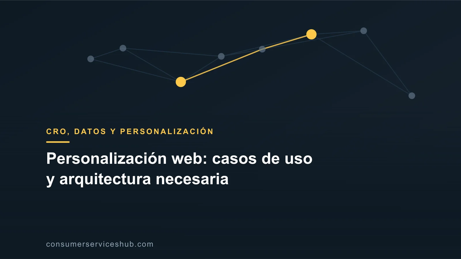 Portada: Personalización web: casos de uso y arquitectura necesaria