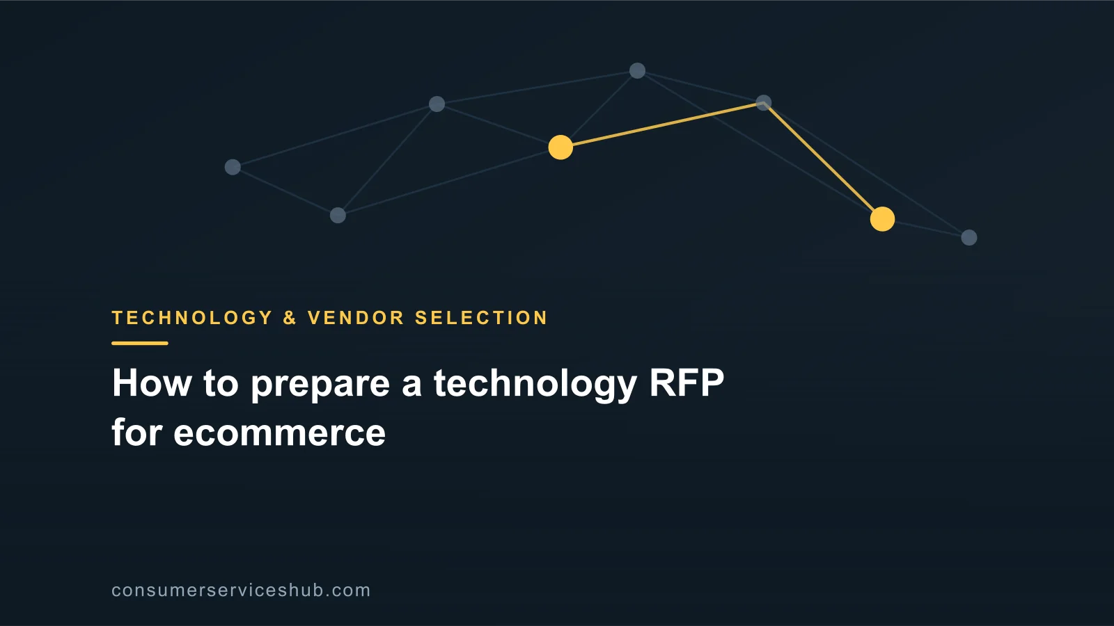 Cover: How to prepare a technology RFP for ecommerce