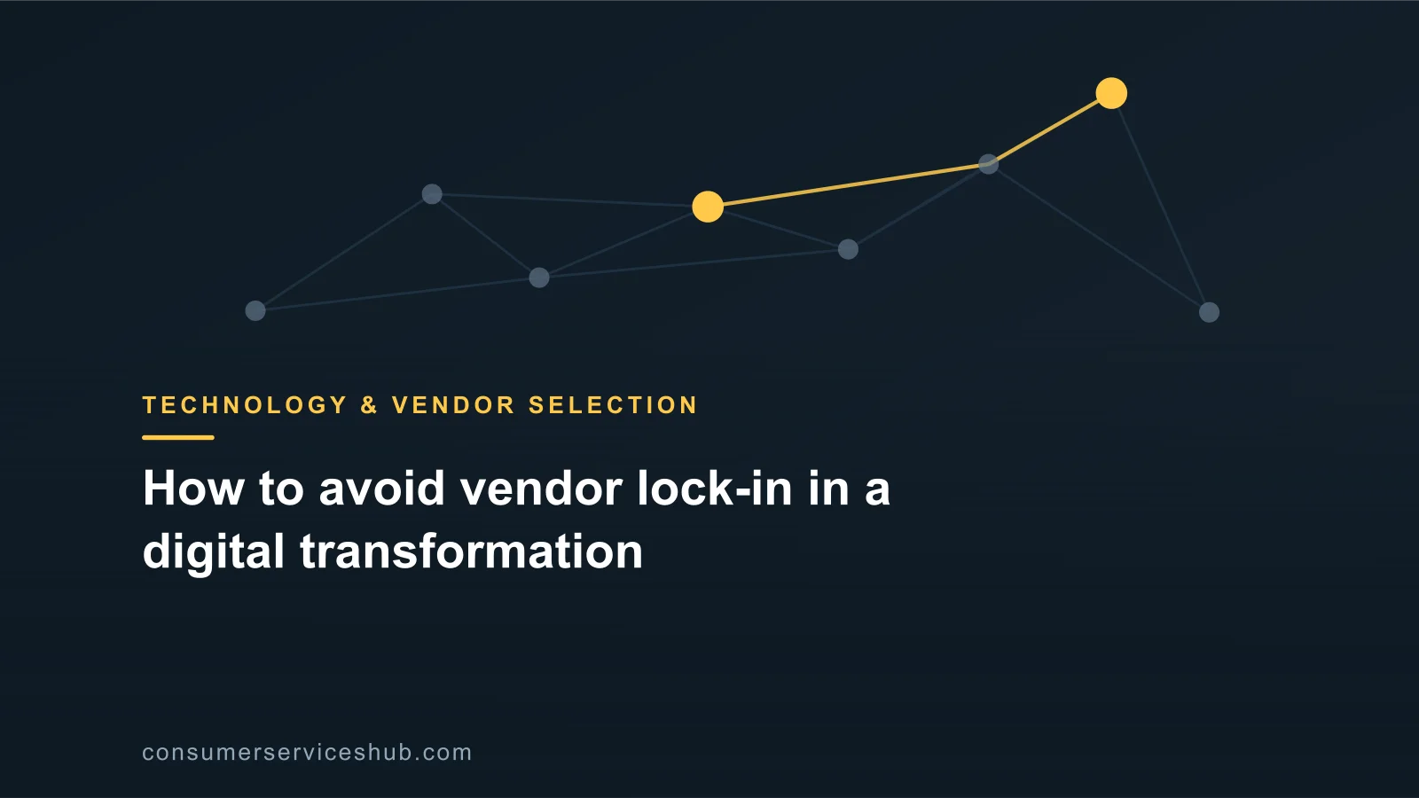 Cover: How to avoid vendor lock-in in a digital transformation