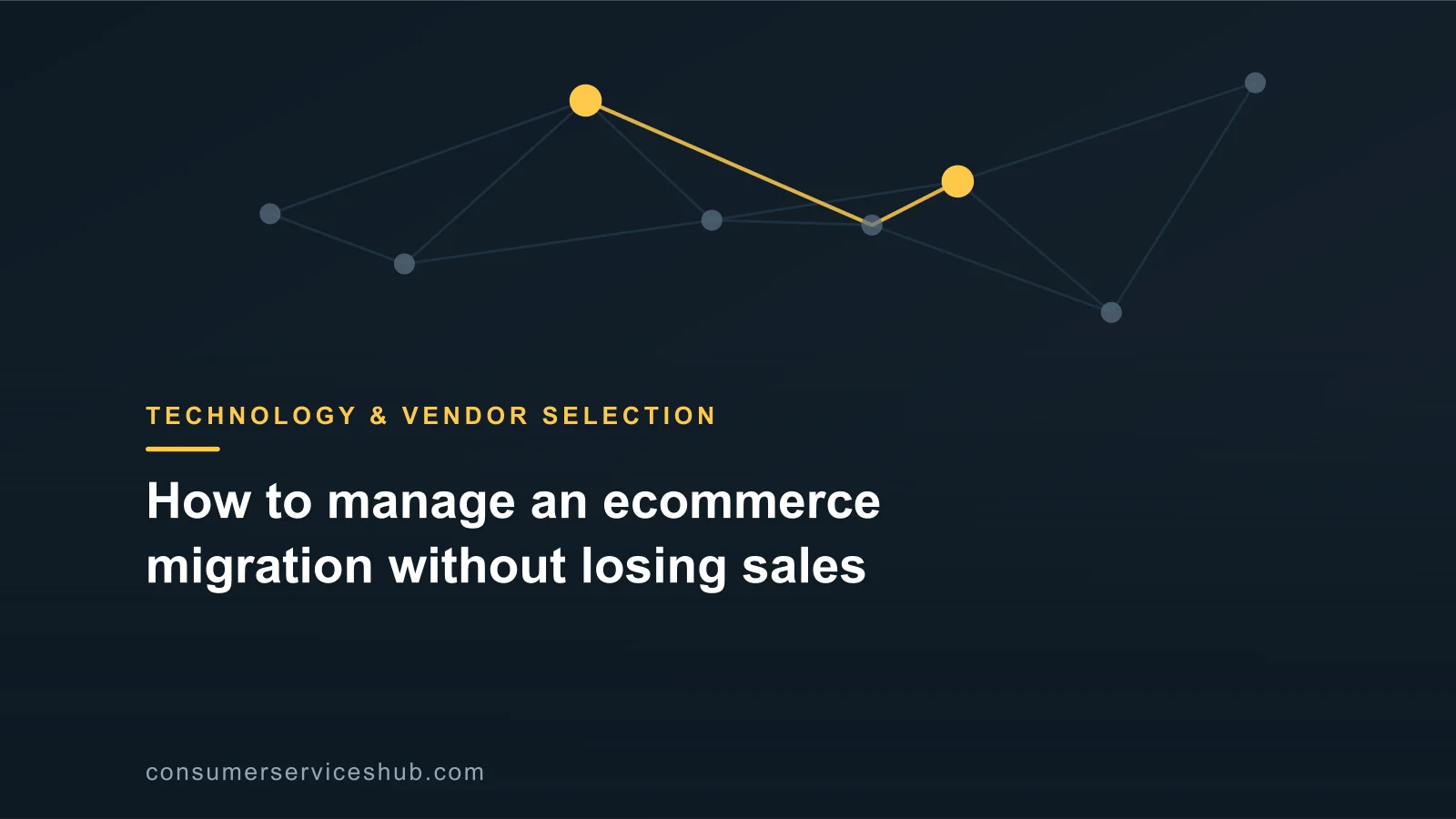 Cover: How to manage an ecommerce migration without losing sales