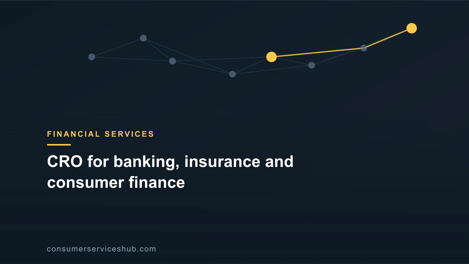 Cover: CRO for banking, insurance and consumer finance