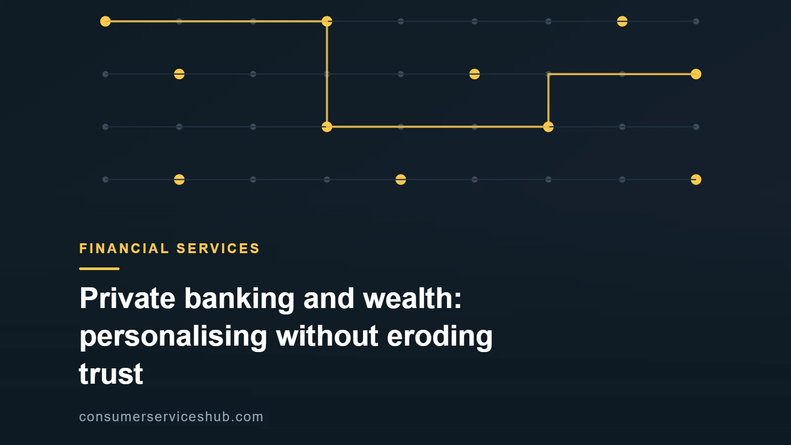 Abstract illustration of a structured grid with highlighted nodes representing governed wealth decisions.