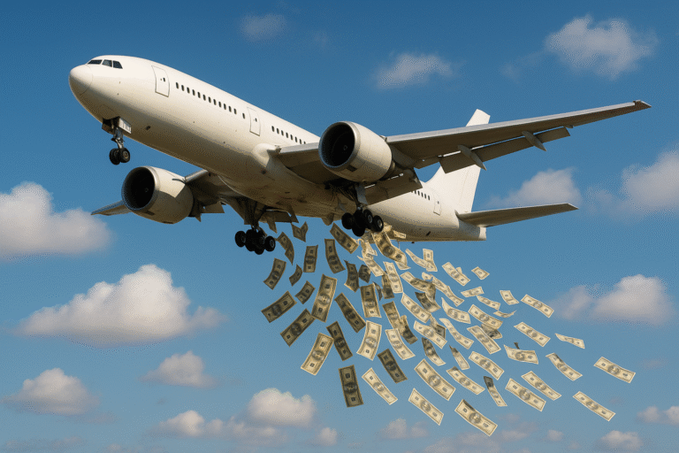 Airline losing money